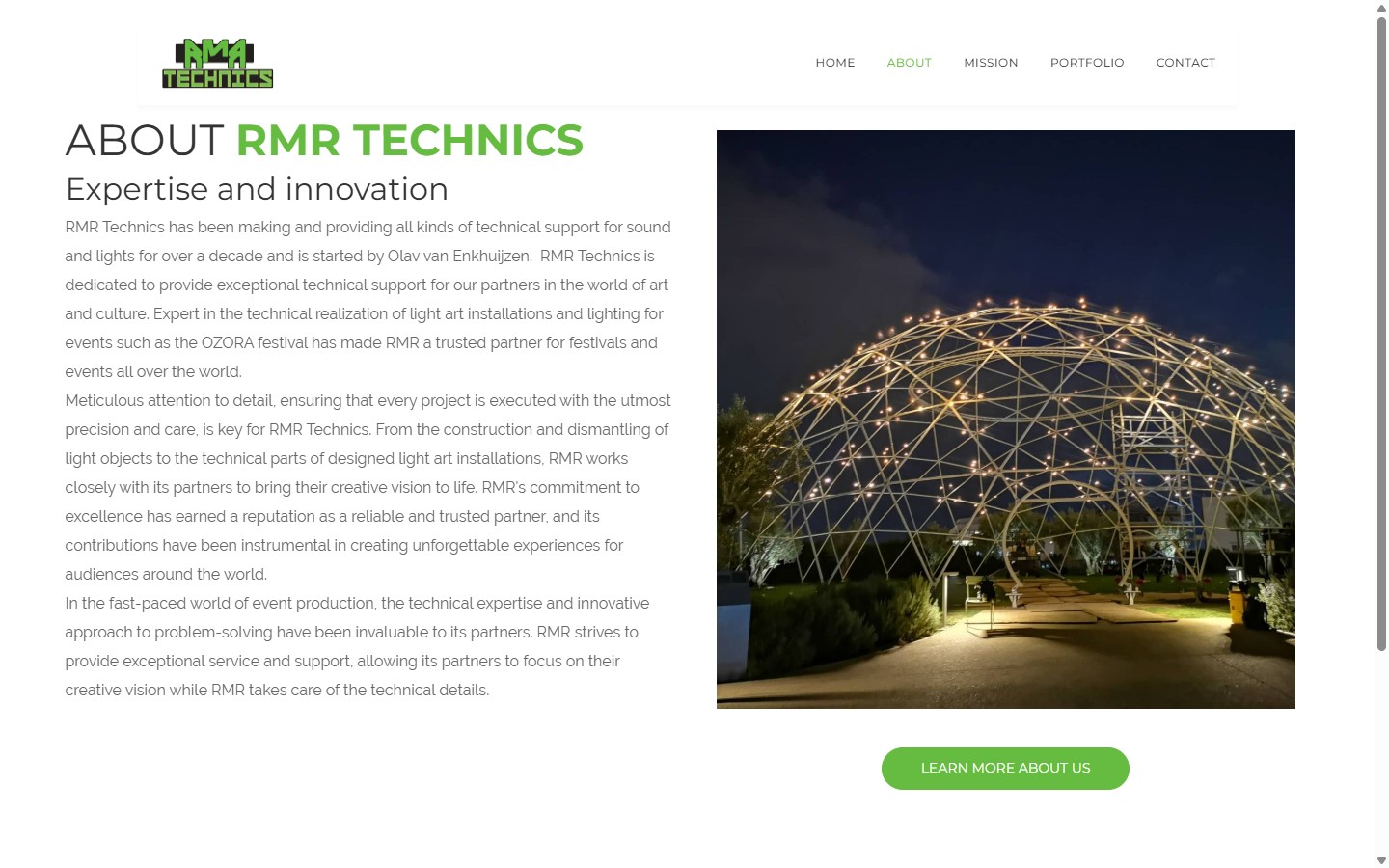 RMR Technics lichtkunst