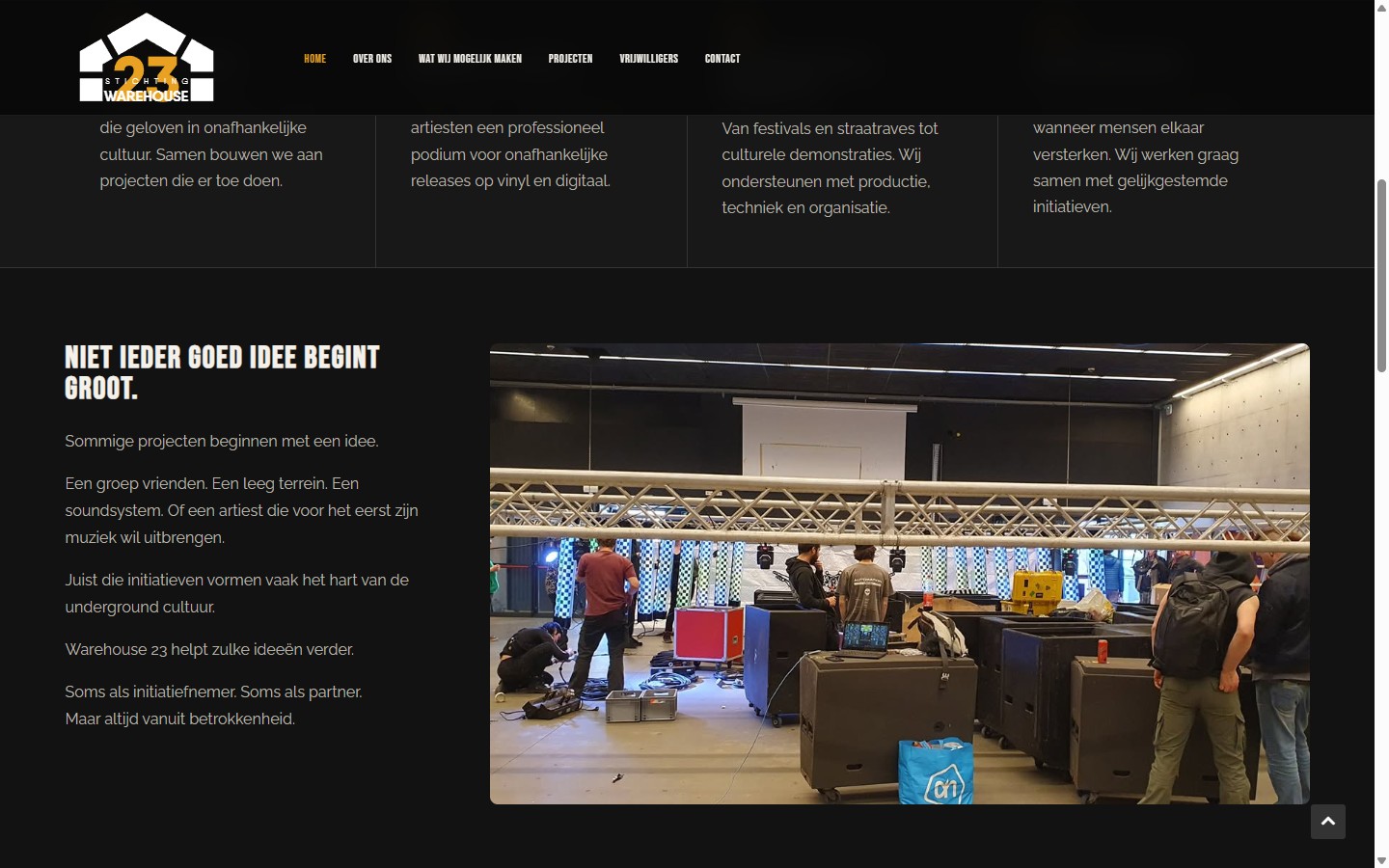 Warehouse23, hoe het begon